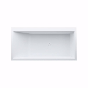 Picture of Laufen KARTELL BY LAUFEN - Badewanne, Eckmodell rechts, aus Mineralgusswerkstoff Sentec, mit Schürze, mit Armaturenbank, mit Überlaufspalt in der Frontseite, mit Fussgestell, 1700 x 860 x 590, mit Sensor-St für beleuchtetem Ueberlaufspalt  000, weiss, Art.Nr. : H2233350006161