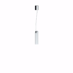 Picture of Laufen KARTELL BY LAUFEN - Hängeleuchte 'Rifly', 300 mm, Kunststoff, Halter verchromt, 415 x 130 x 130,   084, kristallklar  , Art.Nr. : H3893330840001