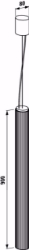 Picture of Laufen KARTELL BY LAUFEN - Hängeleuchte 'Rifly', 900 mm, Kunststoff, Halter verchromt, 1015 x 130 x 130,   087, hellgrau    , Art.Nr. : H3893350870001