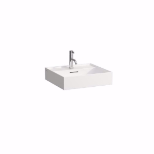 Picture of Laufen KARTELL BY LAUFEN - Waschtisch K'BYLAUFEN 50X46 GR MATT, 500 x 460 x 145, ohne Hahnloch 759, grau matt, Art.Nr. : H8103327591091