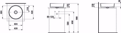 Picture of Laufen KARTELL BY LAUFEN - WASCHTISCH-SCHALE K'BYLAUFEN 42X42 SCHW GL, 420 x 420 x 120 020, schwarzohne Hahnloch/ohne Überlauf, Art.Nr. : H8123310201121