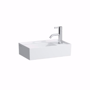Picture of Laufen KARTELL BY LAUFEN - Handwaschbecken, Armaturenbank rechts, mit verdecktem Ablauf, 460 x 280 x 120 400, LCC-weissohne Hahnloch/ohne Überlauf, Art.Nr. : H8153344001121