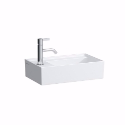 Picture of Laufen KARTELL BY LAUFEN - Handwaschbecken, Armaturenbank links, mit verdecktem Ablauf, 460 x 280 x 120 000, weiss 1 Hahnloch/ohne Überlauf, Art.Nr. : H8153350001111