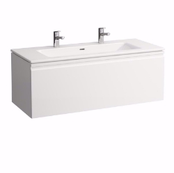 Bild von Laufen Pro S - Komplettset 1200 mm, Waschtisch 'slim' mit Waschtischunterbau 'Pro' mit Schublade, 1200 x 500 x 460, 423, wenge, 2 Hahnlöcher, Art.Nr. : H8609674231071