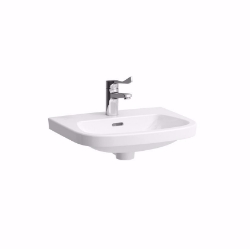 Picture of Laufen MODERNA R - Handwaschbecken MODERNA R 49X39 WEISS, 000 weiss, ohne Hahnloch/ohne Überlauf, 490 x 390 x 155, Art.Nr. : H8155420001421
