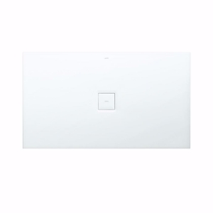 Picture of Laufen SOLUTIONS - Duschwanne, aus Verbundwerkstoff Marbond, rechteckig, Ablauf Mitte, 000 weiss, 1400 x 800 x 38, Art.Nr. : H2134440000001