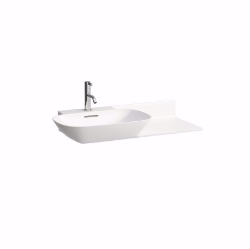 Picture of Laufen INO - Möbelwaschtisch, Ablage rechts, 757 weiss matt, 1 Hahnloch, 900 x 450 x 120, Art.Nr. : H8133027571041