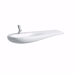 Picture of Laufen ALESSI ONE - Möbelwaschtisch, Ablage rechts, mit verdecktem Überlauf, inkl. Keramikabdeckung für Ablaufventil, 400 LCC-weiss, ohne Hahnloch, 1200 x 500 x 165, Art.Nr. : H8149734001091