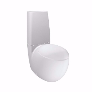 Picture of Laufen ALESSI ONE - Stand-WC für aufgesetzten Spülkasten, Tiefspüler, mit Spülrand, Abgang waagerecht/senkrecht, 400 LCC-weiss, 390 x 720 x 950, Art.Nr. : H8229764000001