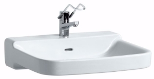 Picture of Laufen PRO LIBERTY - Waschtisch 'liberty', barrierefrei, 000 weiss, 1 Hahnloch, 650 x 550 x 160, Art.Nr. : H8119530001041
