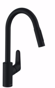 Picture of Hansgrohe Focus M41 Einhebel-Küchenmischer 240, Ausziehbrause, 2jet, Mattschwarz , Art.Nr. : 31815670