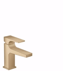 Picture of Hansgrohe Metropol Einhebel-Waschtischmischer 100 mit Hebelgriff und Push-Open Ablaufgarnitur für Handwaschbecken, brushed bronze , Art.Nr. : 32500140