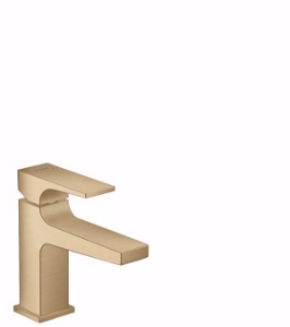 Picture of Hansgrohe Metropol Einhebel-Waschtischmischer 100 mit Hebelgriff und Push-Open Ablaufgarnitur für Handwaschbecken, brushed bronze , Art.Nr. : 32500140