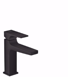 Picture of Hansgrohe Metropol Einhebel-Waschtischmischer 110 mit Hebelgriff und Push-Open Ablaufgarnitur, Mattschwarz , Art.Nr. : 32507670