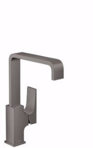 Picture of Hansgrohe Metropol Einhebel-Waschtischmischer 230 mit Hebelgriff, Schwenkauslauf und Push-Open Ablaufgarnitur, brushed black chrome , Art.Nr. : 32511340