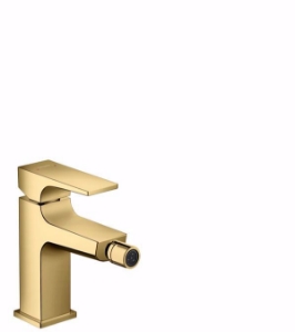 Picture of Hansgrohe Metropol Einhebel-Bidetmischer 100 mit Hebelgriff und Push-Open Ablaufgarnitur, polished gold-optic , Art.Nr. : 32520990