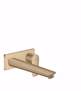 Picture of Hansgrohe Talis E Einhebel-Waschtischmischer Unterputz für Wandmontage mit Auslauf 22,5 cm, brushed bronze , Art.Nr. : 71734140