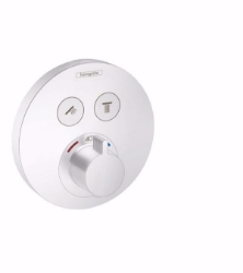Picture of Hansgrohe ShowerSelect S Thermostat Unterputz für 2 Verbraucher, Mattweiß , Art.Nr. : 15743700