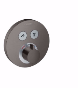 Picture of Hansgrohe ShowerSelect S Thermostat Unterputz für 2 Verbraucher, brushed black chrome , Art.Nr. : 15743340