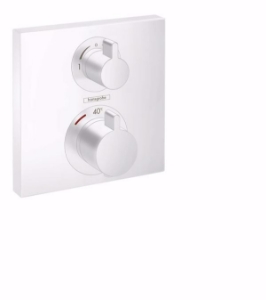 Picture of Hansgrohe Ecostat Square Thermostat Unterputz für 2 Verbraucher, Mattweiß , Art.Nr. : 15714700