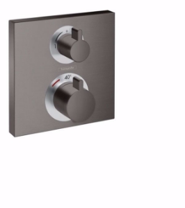 Picture of Hansgrohe Ecostat Square Thermostat Unterputz für 2 Verbraucher, brushed black chrome , Art.Nr. : 15714340
