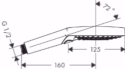 Picture of Hansgrohe Raindance Select S Handbrause 120 3jet, Mattschwarz , Art.Nr. : 26530670