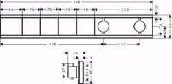 Picture of Hansgrohe RainSelect Thermostat Unterputz für 4 Verbraucher, chrom , Art.Nr. : 15382000