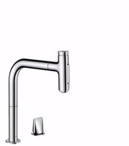 Picture of Hansgrohe Metris Select M71 2-Loch Einhebel-Küchenmischer 200, Ausziehbrause, 2jet, sBox, chrom , Art.Nr. : 73818000