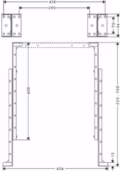Picture of Hansgrohe sBox Montagewinkel Set für Montageplatte Fliesenrandmontage, k.a. , Art.Nr. : 28021000
