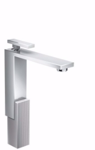 Picture of AXOR Edge Einhebel-Waschtischmischer 280 mit Push-Open Ablaufgarnitur - Diamantschliff, chrom , Art.Nr. : 46031000