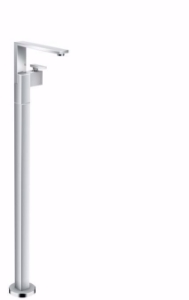 Picture of AXOR Edge Einhebel-Waschtischmischer bodenstehend mit Push-Open Ablaufgarnitur - Diamantschliff, chrom , Art.Nr. : 46041000