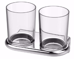 Picture of Bodenschatz - Doppelglashalter NIA ADESIO Tritan-Glas unzerbrechlich , Art.Nr. :  BA57VC515