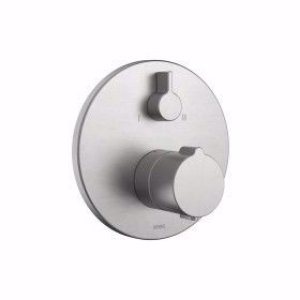 Picture of Wanne brushed steel Fertigmontageset mit Thermostat Funktionseinheit style, brushed steel,2 Abgäng,BlueBox, Art.Nr. : 20.004.812.177