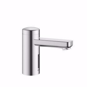 Picture of KWC IQUA Waschtisch chromeline A 115 Automatik gesteuert design Auslauf fest Neoperl® Cascade®, chromeline, Netzbetrieb, Art.Nr. : 12.696.071.000