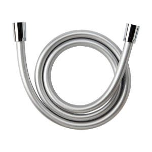 Picture of Laufen Armaturen - Kunststoff-Brauseschlauch 1/2''x1/2 '', silberfarben, mit Metalleffekt und drehbarer Verbindung, Länge 1250 mm , Art.Nr. : H3629800001211