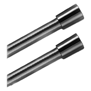 Picture of Laufen Armaturen - Kunststoff-Brauseschlauch 1/2'' x 1/2 '', mit Metalleffekt und drehbarer Verbindung, Schlauchlänge 1600 mm, PVD inox look , Art.Nr. : H3629800901401