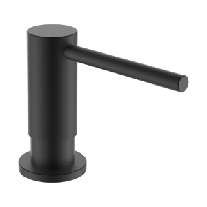 Picture of Laufen Armaturen - Seifenspender, Ausladung 96mm, inkl. 480 ml Behälter, PVD inox schwarz , Art.Nr. : HF504704448000