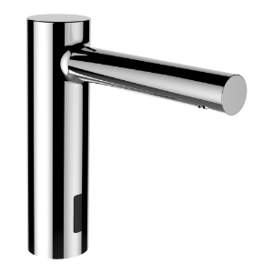 Picture of Laufen Armaturen - Elektronische Waschtischarmatur mit Netzteil für Kalt- oder Mischwasser, mit IR-Sensoren, Ausladung 145 mm, Festauslauf , Art.Nr. : HF707004100000