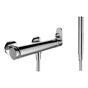 Picture of Laufen Armaturen - Duschenmischer, Anschlussdistanz 153 mm, mit Verschraubungen, mit Zubehör , Art.Nr. : HF900550100000