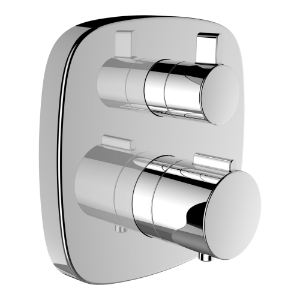 Picture of Laufen Armaturen - city, Fertigmontage-Set für thermostatischen 2-Griff UP-Duschenmischer, zu Simibox Standard & Simibox Light , Art.Nr. : HF905374100000