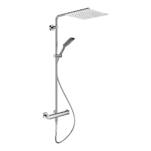 Picture of Laufen Armaturen - Showerstation Arwa, -cityplus, thermostatisch, Regenbrause 300 x 300 mm, Handbrause MyCity120, 1 Kunststoffschlauch und Umsteller , Art.Nr. : WI905357100000