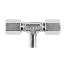 Picture of SERTO T-Verschraubungen SERTO SO 53621 mit Einstellzapfen, Edelstahl rostfrei Grösse: 10‑A10‑10, Art.Nr. :  058.3600.100