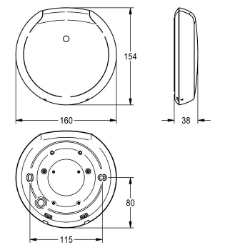 Picture of KWC F5 F5EF3008 Smart Urinal Sensor Parametrierung:App, Art der Montage:Deckenmontage, Grundfarbe:weiss, Art.Nr. : 2030067530