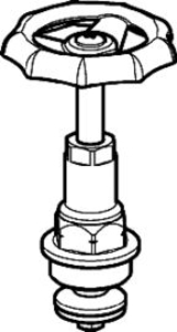 Picture of Geberit - Oberteile GEBERIT, mit Handrad, zu Gerad- und Schrägsitzventile, Art.Nr. :241.569.00.1