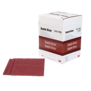 Picture of Bodenschatz - Adesio 3M Scotch-Brite Hand Pad 7447 A very fine - rot, P20, Art.Nr. : BA40XX643