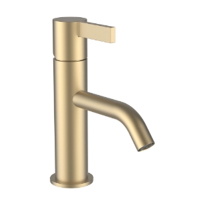 Picture of LAUFEN - KARTELL LAUFEN - Waschtischmischer, Ausladung 115 mm, Festauslauf, ohne Ablaufventil, PVD Blassgold matt, Art.Nr. :H3113310831001