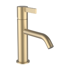 Picture of LAUFEN - KARTELL LAUFEN - Waschtischmischer, Ausladung 135 mm, Festauslauf, ohne Ablaufventil, PVD Blassgold matt, Art.Nr. :H3113310831201