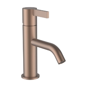 Picture of LAUFEN - KARTELL LAUFEN - Waschtischmischer, Ausladung 115 mm, Festauslauf, ohne Ablaufventil, PVD Rosegold gebürstet, Art.Nr. :H3113311681001