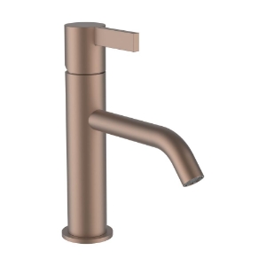 Picture of LAUFEN - KARTELL LAUFEN - Waschtischmischer, Ausladung 135 mm, Festauslauf, ohne Ablaufventil, PVD Rosegold gebürstet, Art.Nr. :H3113311681201