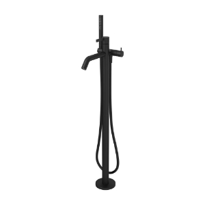 Picture of LAUFEN - KARTELL LAUFEN - Standsäulen-Bademischer zu Rohbauset, Ausladung 203 mm Festauslauf, mit Kunststoffschlauch 1250 mm, mit Handbrause TwinStick, Art.Nr. :H3213380811211